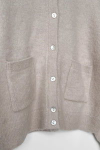 LE BON SHOPPE AMELIE ALPACA CARDIGAN || SMOKE