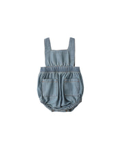 Load image into Gallery viewer, RYLEE &amp; CRU DENIM ROMPER WASHED BLUE
