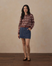 Load image into Gallery viewer, RYLEE &amp; CRU WOMEN'S CHEYENNE CARDIGAN MULBERRY MULTI-STRIPE
