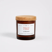 Load image into Gallery viewer, LINEAGE TOBACCO + SPICE SOY CANDLE
