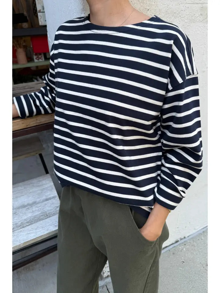 LE BON SHOPPE SAILOR TOP || WHITE STRIPE