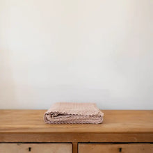 Load image into Gallery viewer, NEW GRAIN WAFFLE BABY BLANKET || PETAL
