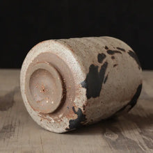 Load image into Gallery viewer, WILD CLAY HOURGLASS TEACUP GRANITE GLAZE
