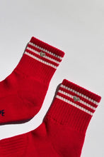 Load image into Gallery viewer, LE BON SHOPPE EMBROIDERED GIRLFRIEND SOCKS || SCARLETT + HEART
