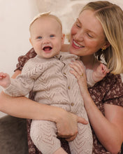 Load image into Gallery viewer, QUINCY MAE LONG SLEEVE BUBBLE ROMPER LILAC MIST
