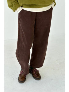 LE BON SHOPPE CORDUROY ARC PANTS || CHOCOLATE