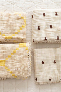 NEW GRAIN LAYERED GAUZE BLANKET || TEDDY