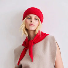 Load image into Gallery viewer, MERINO WOOL TRIANGLE SCARF || FLAMING RED
