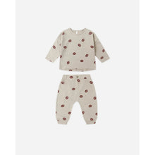 Load image into Gallery viewer, RYLEE + CRU TEE + PANT SET || FOOTBALLS
