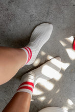 Load image into Gallery viewer, LE BON SHOPPE HER SOCKS VARSITY || RED
