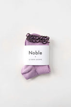Load image into Gallery viewer, NOBLE x LE BON SHOPPE The Petite Ruffled Modal Socks || Lilac / Brown
