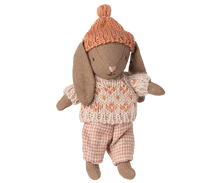 Load image into Gallery viewer, MAILEG WINTER BUNNY, MICRO - BROWN/ROSE
