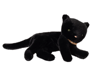 PREORDER - MAILEG SLEEPING KITTEN PLUSH, MEDIUM || BLACK