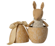 Load image into Gallery viewer, MAILEG EASTER EGG W/ MICRO RABBIT, SMALL || CREAM YELLOW
