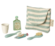 Load image into Gallery viewer, MAILEG TOOTHBRUSH SET IN BAG, MOUSE || BLUE STRIPE
