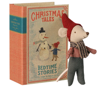 Load image into Gallery viewer, MAILEG Christmas mouse, Baby in book
