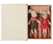 Load image into Gallery viewer, MAILEG Christmas Twin Mice, Little Sister and Brother in Book
