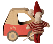 Load image into Gallery viewer, MAILEG Christmas mouse, Little sister in car box
