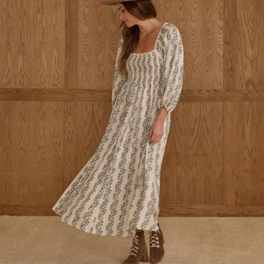 RYLEE + CRU DELIA DRESS || GREEN VINES