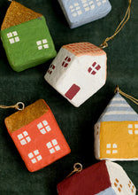 Load image into Gallery viewer, PAPER MACHE HOUSE ORNAMENT
