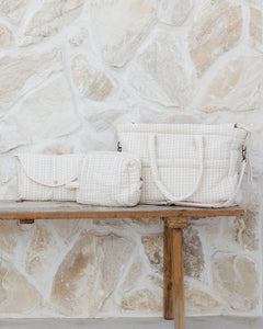 QUINCY MAE TOILETRY BAG || OAT CHECK