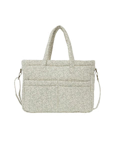 QUINCY MAE DIAPER BAG + CHANGING PAD SET || GREEN GARDEN