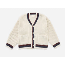 Load image into Gallery viewer, SALE - RYLEE + CRU COLLEGIATE CARDIGAN || NATURAL
