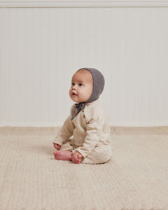 SALE - QUINCY MAE KNIT BONNET || HEATHERED NAVY