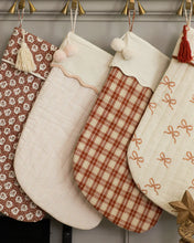 Load image into Gallery viewer, RYLEE + CRU CHRISTMAS STOCKING || RED PLAID
