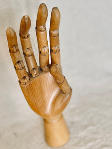 VINTAGE WOODEN ARTICULATED HAND