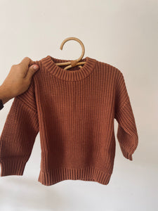 K I N D L Y CHUNKY KNIT PULLOVER || CLAY