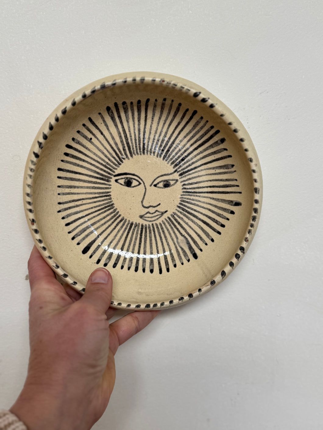 HANDPAINTED EL SOL BOWL, TERRA COTTA