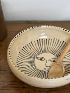 HANDPAINTED EL SOL BOWL, TERRA COTTA