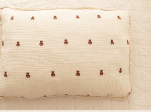 NEW GRAIN LAYERED GAUZE PILLOWCASE || TEDDY