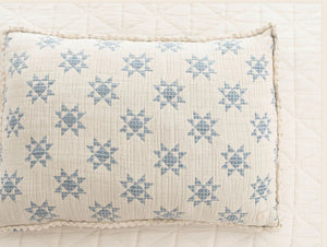 NEW GRAIN STAR QUILT PILLOWCASE || SKY
