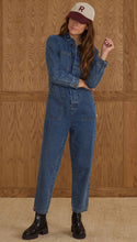 Load image into Gallery viewer, RYLEE + CRU LONG SLEEVE COVERALL | INDIGO DENIM
