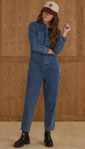 RYLEE + CRU LONG SLEEVE COVERALL | INDIGO DENIM