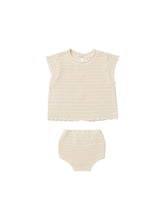 Load image into Gallery viewer, SALE - RYLEE + CRU SCALLOP KNIT BABY SET || NATURAL
