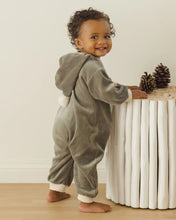 Load image into Gallery viewer, SALE - QUINCY MAE VELOUR ZIP JUMPSUIT || FOREST
