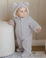 Load image into Gallery viewer, SALE - QUINCY MAE Bear Jumpsuit - Frost

