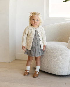 QUINCY MAE SCALLOPED CARDIGAN || NATURAL