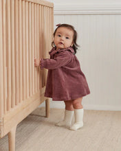 Load image into Gallery viewer, SALE _ QUINCY MAE VELOUR BABY DRESS || FIG
