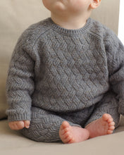 Load image into Gallery viewer, QUINCY MAE KNIT SWEATER HEATHERED SLATE
