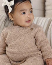 Load image into Gallery viewer, QUINCY MAE COZY HEATHER KNIT JUMPSUIT HEATHERED ALMOND
