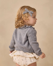 Load image into Gallery viewer, QUINCY MAE RUFFLE COLLAR CARDIGAN HEATHERED SLATE
