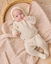 Load image into Gallery viewer, QUINCY MAE KNIT WRAP TOP + PANT SET NATURAL
