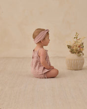 Load image into Gallery viewer, QUINCY MAE SMOCKED TANK + BLOOMER SET || MAUVE DITSY
