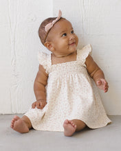 Load image into Gallery viewer, QUINCY MAE SMOCKED JERSEY DRESS DITSY
