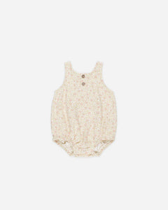 QUINCY MAE SLEEVELESS BUBBLE ROMPER || PRIMROSE