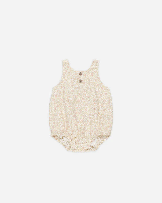 QUINCY MAE SLEEVELESS BUBBLE ROMPER || PRIMROSE